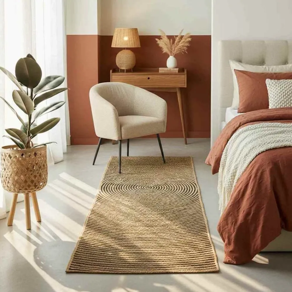 vidaXL Tapis Naturel et 60 x 110 cm Jute