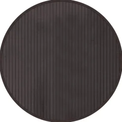 Décorations-vidaXL Tapis rond 60 cm bambou Marron foncé