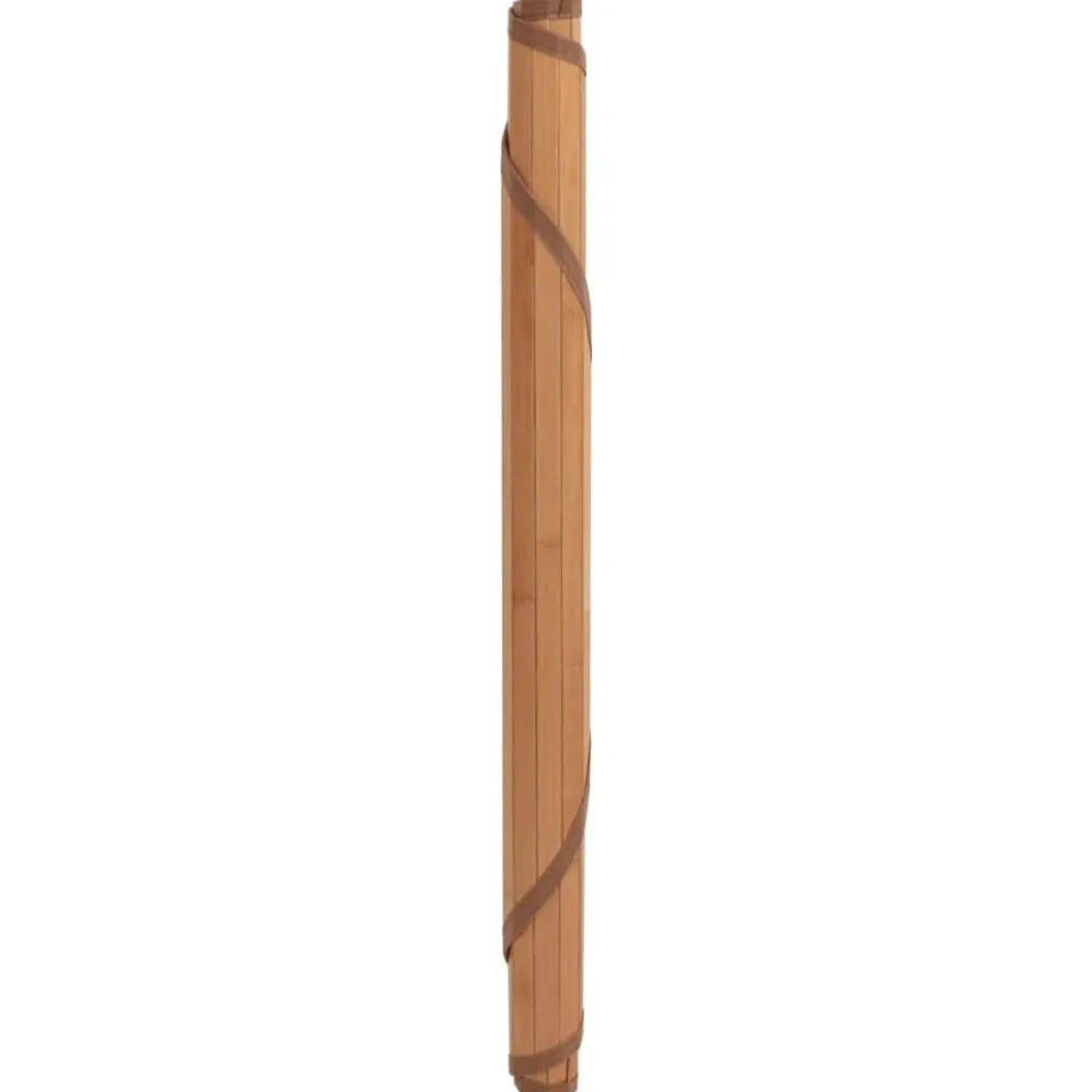 Décorations-vidaXL Tapis rond 60 cm bambou Naturel