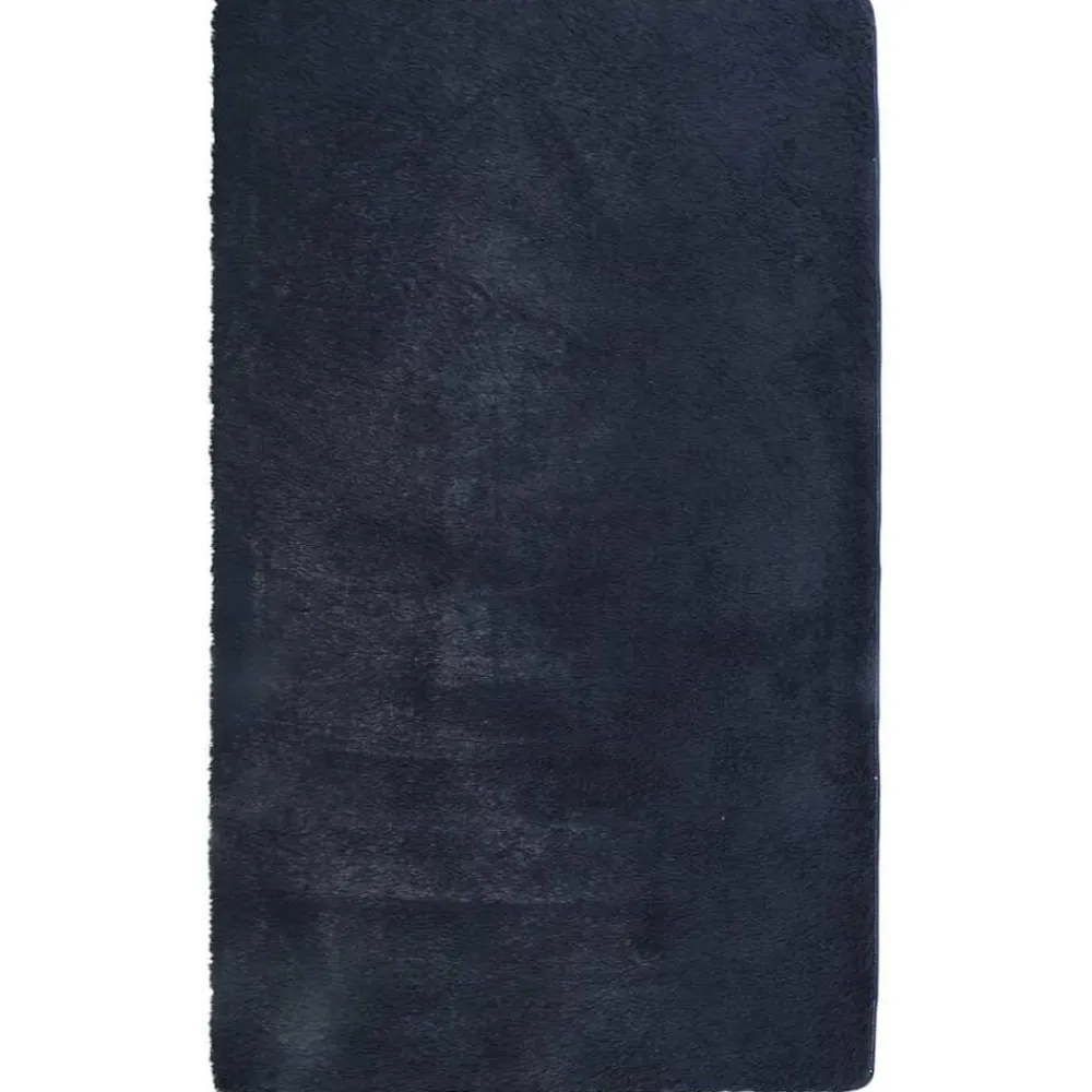 Décorations-vidaXL Tapis Shaggy à poils longs NAVARRA 60x100 cm Bleu marine