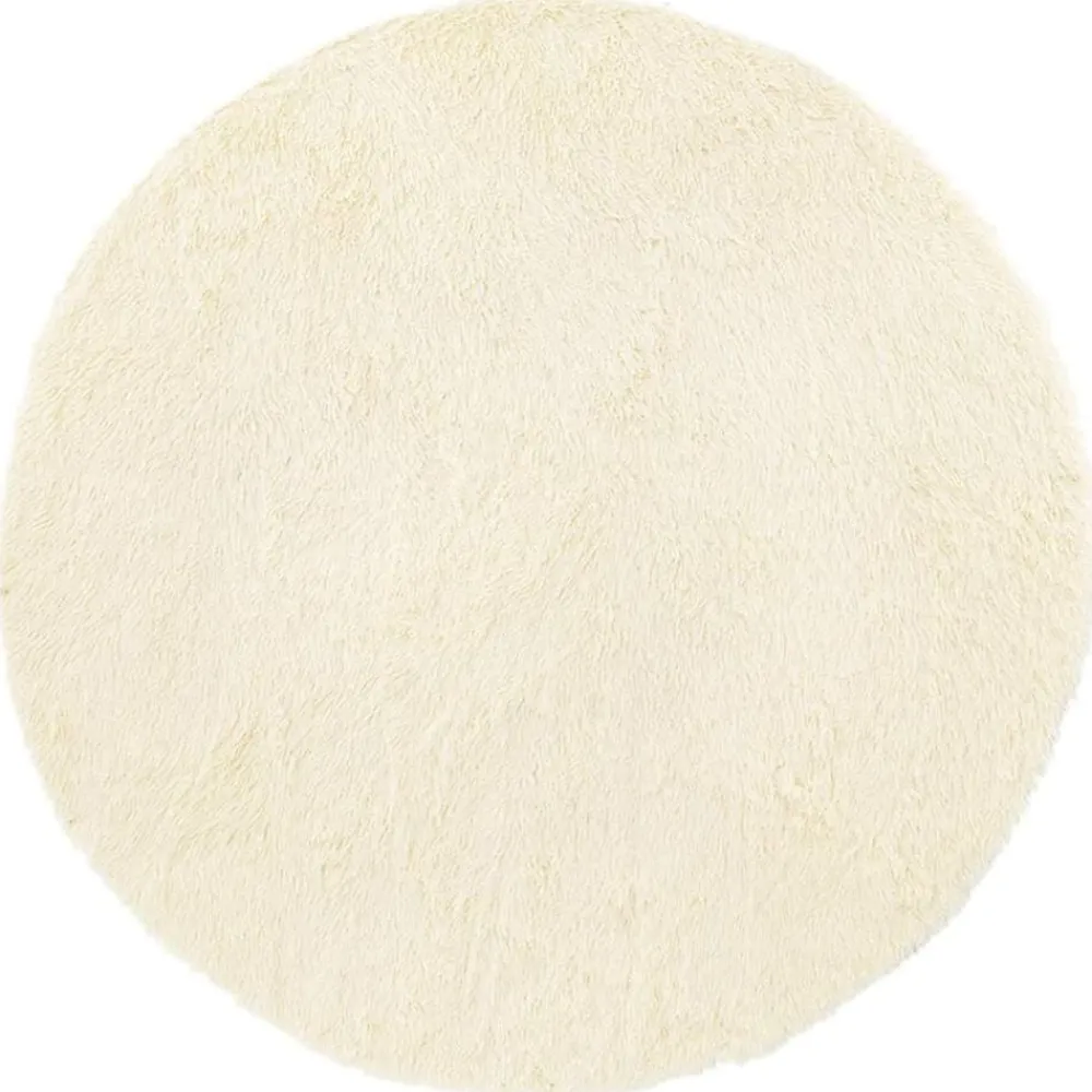 vidaXL Tapis Shaggy à poils longs NAVARRA crème 100x100 cm polyester