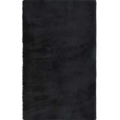 Décorations-vidaXL Tapis Shaggy à poils longs NAVARRA 60x100 cm polyester Noir