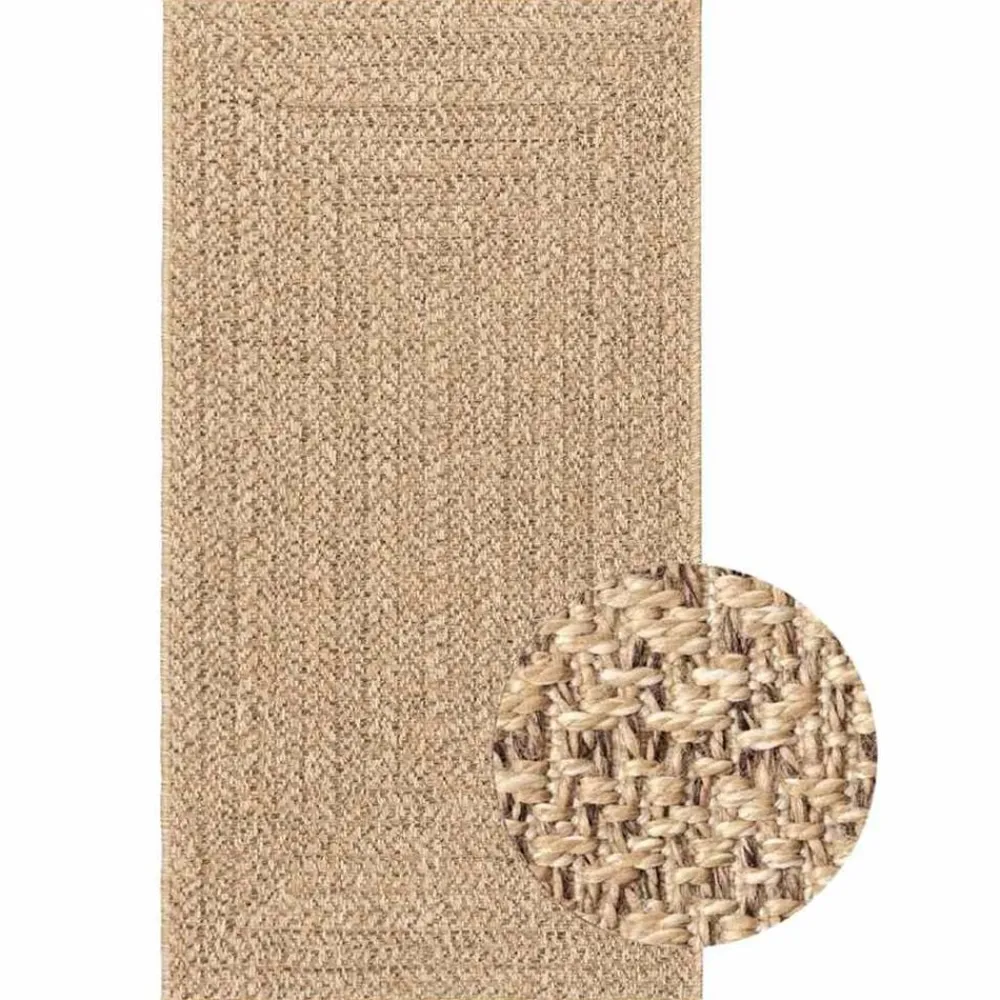 vidaXL Tapis ZIZUR 80x150 cm aspect de jute intérieur et extérieur