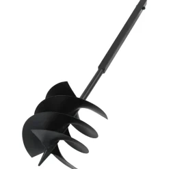 Outils-vidaXL Tarière de sol avec manche 250 mm et tube d'extension 12m Acier