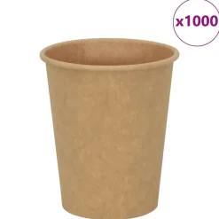 Restauration-vidaXL Tasses à café en papier 1000 pcs 8oz 200ml marron