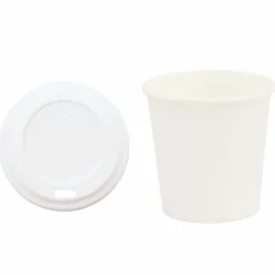 vidaXL Tasses à café en papier avec couvercles 1000 pcs 4oz 100ml