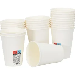 Restauration-vidaXL Tasses à café en papier 1000 pcs 12oz 300ml blanc