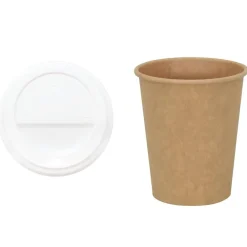 vidaXL Tasses à café en papier avec couvercles 1000 pcs 8oz 200ml