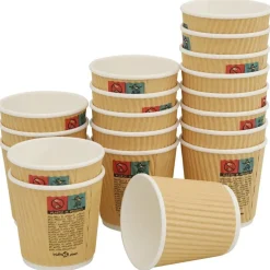 vidaXL Tasses à café en papier 1000 pcs 4oz 100ml marron