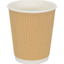 vidaXL Tasses à café en papier 500 pcs 8oz 200ml marron