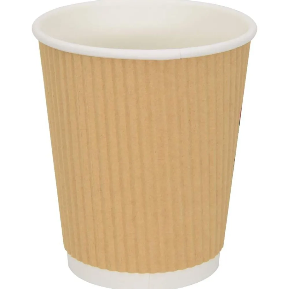 vidaXL Tasses à café en papier 500 pcs 8oz 200ml marron