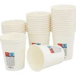 vidaXL Tasses à café en papier 1000 pcs 8oz 200ml blanc