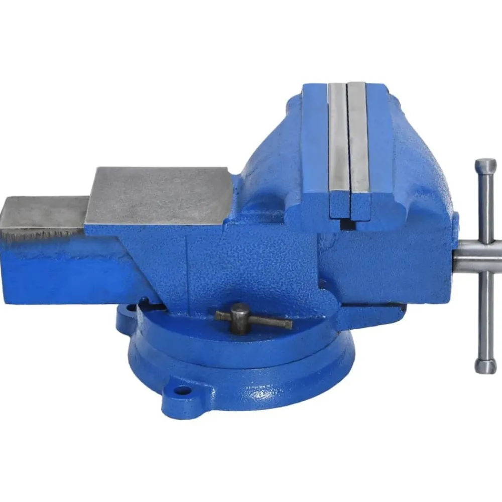 Outils-vidaXL Étau d'établi bleu 150 mm fonte