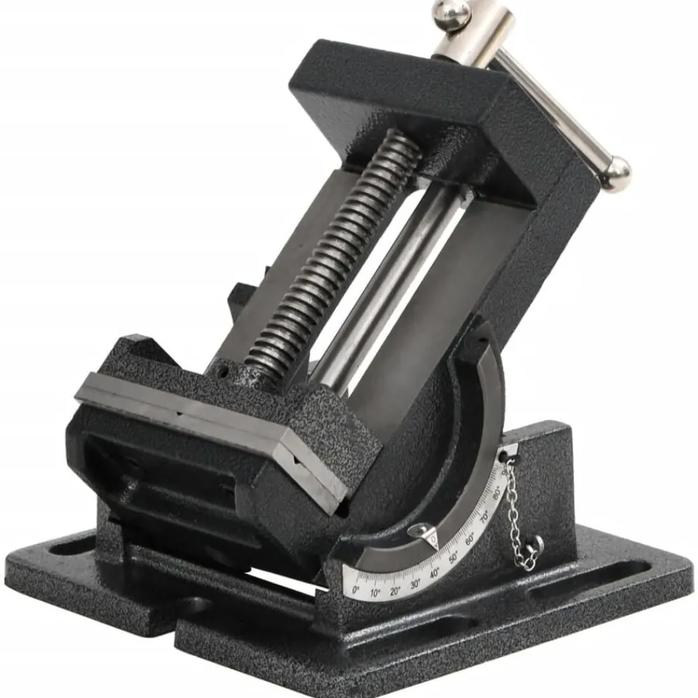 vidaXL Étau inclinable de perceuse à pression manuelle 110 mm