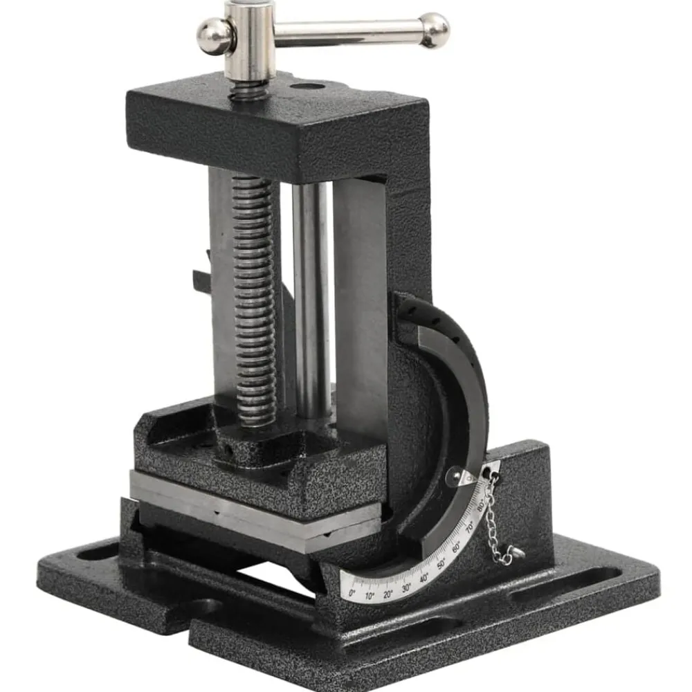 vidaXL Étau inclinable de perceuse à pression manuelle 110 mm