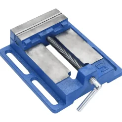 vidaXL Étau pour perceuse à colonne bleu 121 mm fonte