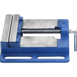 vidaXL Étau pour perceuse à colonne bleu 121 mm fonte