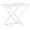 vidaXL Étendoir à linge pliable Blanc Plastique