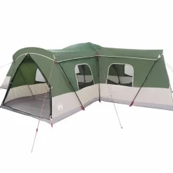 Loisirs De Plein Air-vidaXL Tente 16 personnes avec toit avec évent 680 x 510 x 210 cm Vert