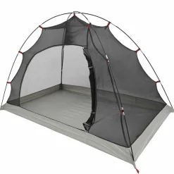 vidaXL Tente avec toit avec stockage Gris et Noir 236 x 108 x 120 cm