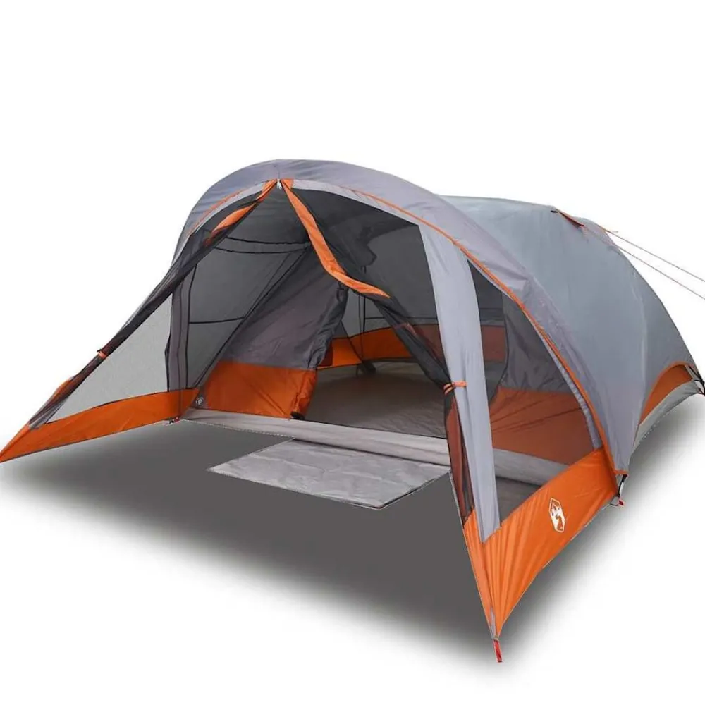 Loisirs De Plein Air-vidaXL Tente de cabine familiale 6 personnes imperméable Gris