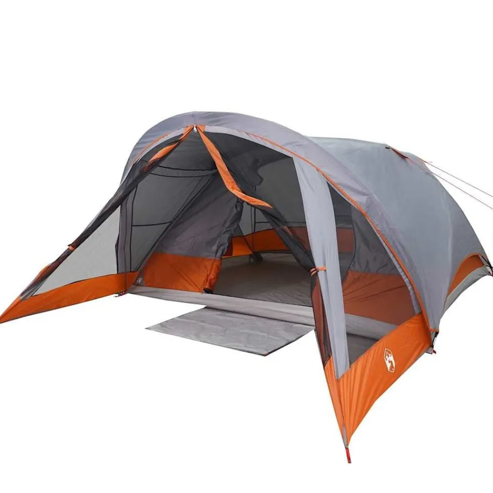 Loisirs De Plein Air-vidaXL Tente de cabine familiale 6 personnes imperméable Gris