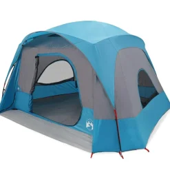 Loisirs De Plein Air-vidaXL Tente de cabine familiale 6 personnes imperméable Bleu