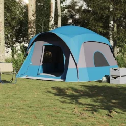 Loisirs De Plein Air-vidaXL Tente de cabine familiale 6 personnes imperméable Bleu