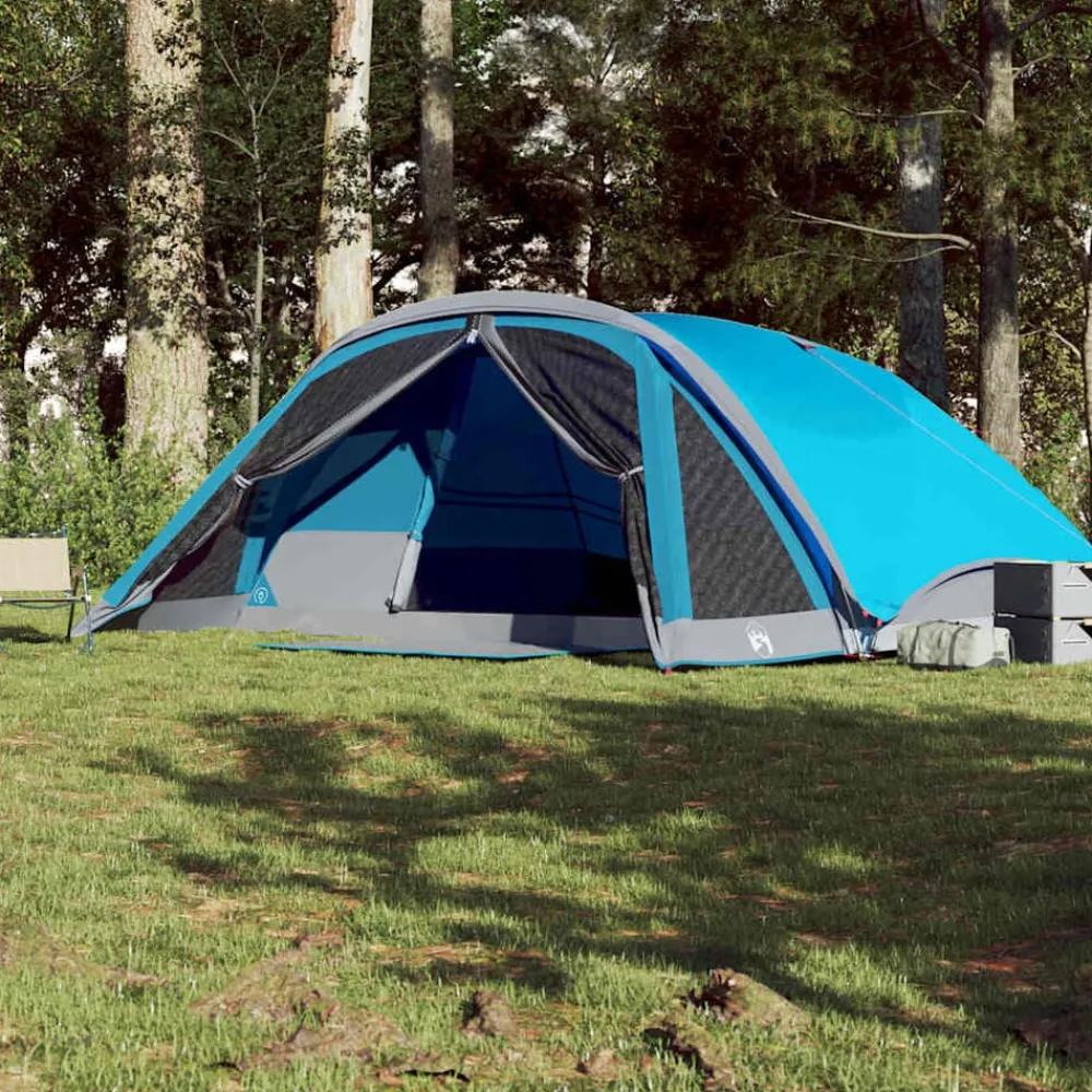 Loisirs De Plein Air-vidaXL Tente de cabine familiale 6 personnes imperméable Bleu