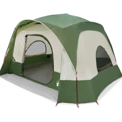 Loisirs De Plein Air-vidaXL Tente de cabine familiale 6 personnes imperméable Vert