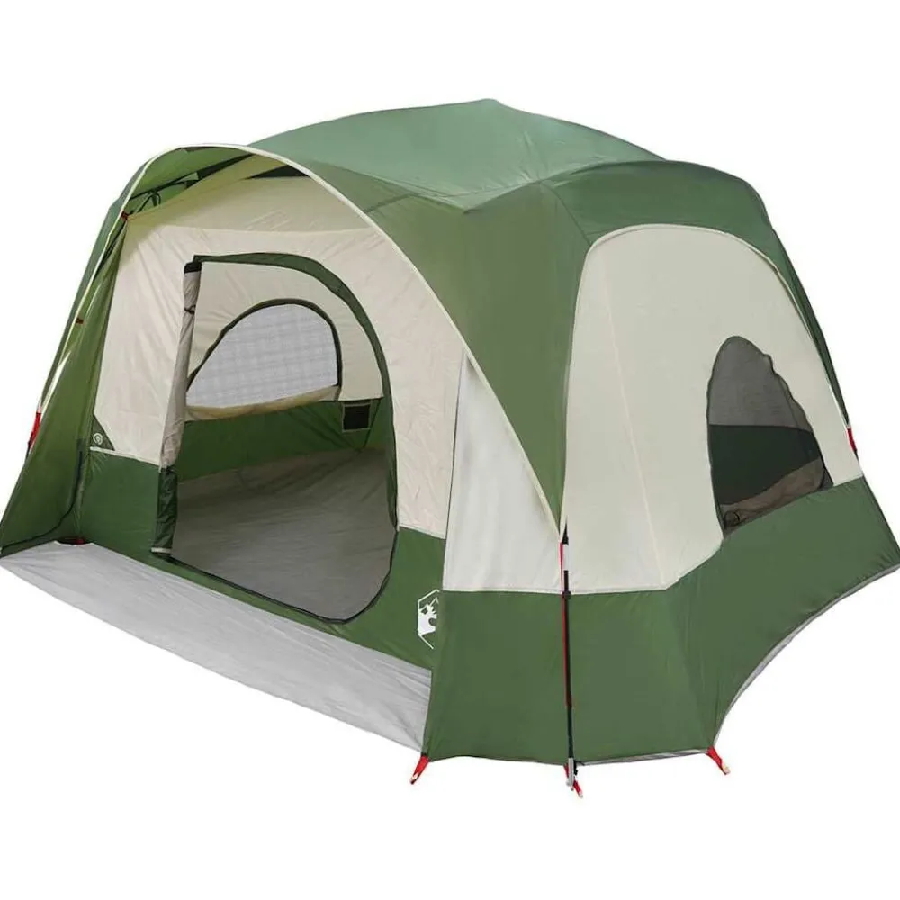 Loisirs De Plein Air-vidaXL Tente de cabine familiale 6 personnes imperméable Vert