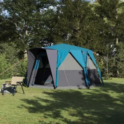 vidaXL Tente de Campagne 6-Personnes avec toit 425 x 396 x 222 cm