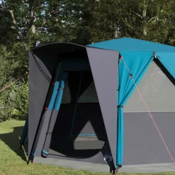 vidaXL Tente de Campagne 6-Personnes avec toit 425 x 396 x 222 cm
