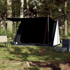 Loisirs De Plein Air-vidaXL Tente de camping 2 personnes tissu occultant imperméable blanc