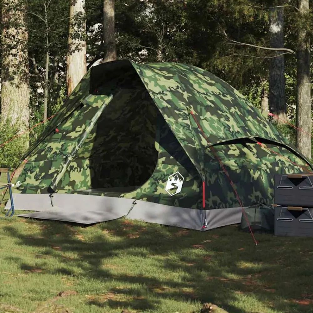 Loisirs De Plein Air-vidaXL Tente de camping à dôme 2 personnes imperméable Camouflage