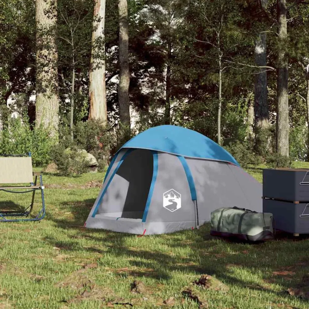 Loisirs De Plein Air-vidaXL Tente de camping à dôme 1 personne imperméable Bleu