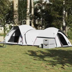 Loisirs De Plein Air-vidaXL Tente de camping 5 personnes tissu occultant imperméable blanc