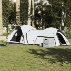 Loisirs De Plein Air-vidaXL Tente de camping 5 personnes tissu occultant imperméable blanc