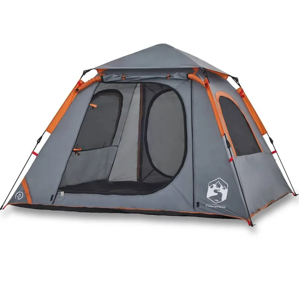 vidaXL Tente de camping à dôme 4 personnes libération rapide