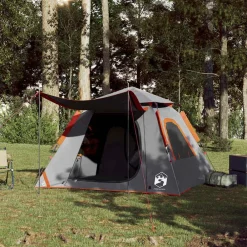 vidaXL Tente de camping à dôme 4 personnes libération rapide