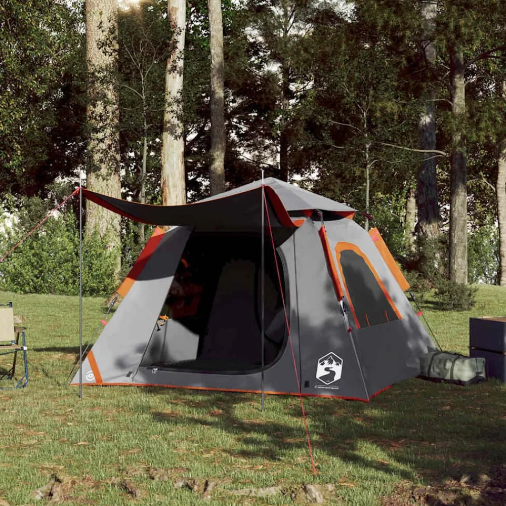 vidaXL Tente de camping à dôme 4 personnes libération rapide