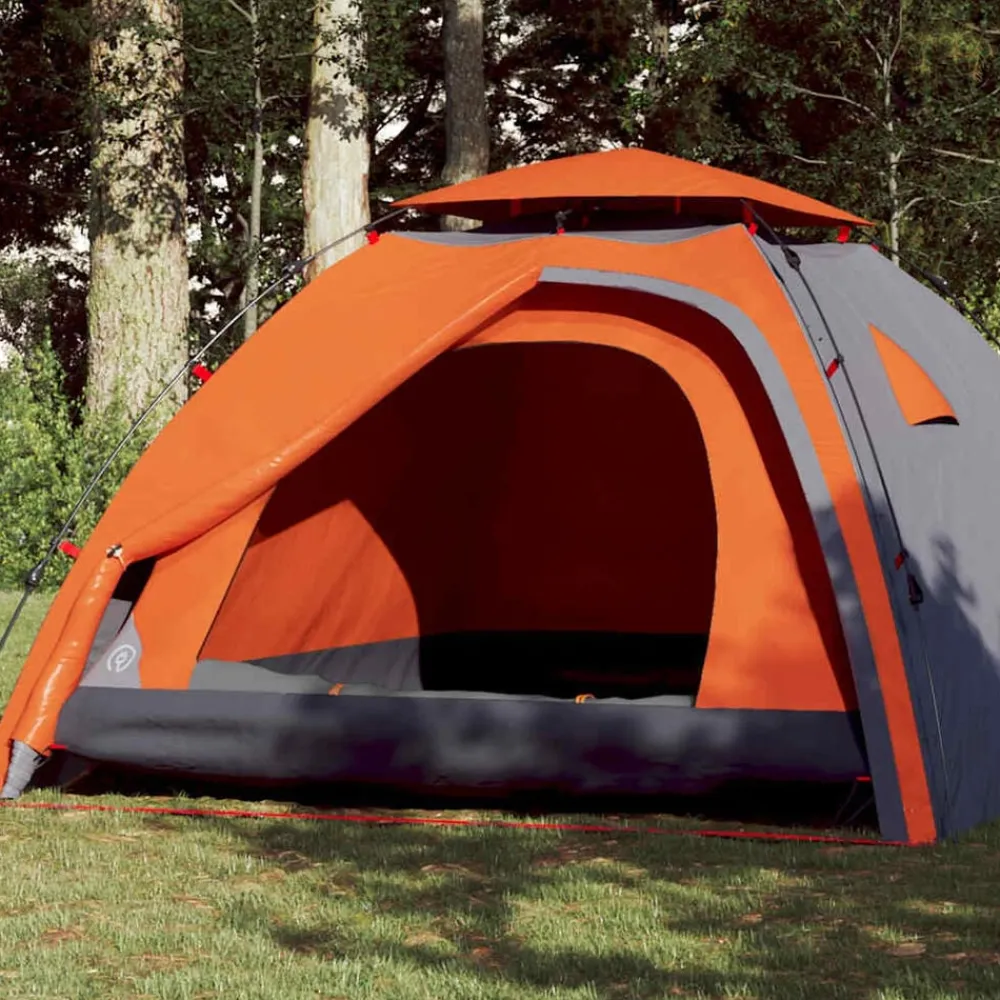 vidaXL Tente de camping à dôme 4 personnes libération rapide