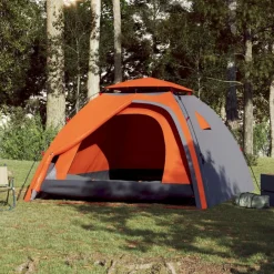 vidaXL Tente de camping à dôme 4 personnes libération rapide