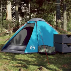 Loisirs De Plein Air-vidaXL Tente de camping à dôme 2 personnes imperméable Bleu