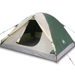 Loisirs De Plein Air-vidaXL Tente de camping à dôme 3 personne imperméable Vert