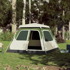 vidaXL Tente de camping à dôme 4 personnes libération rapide