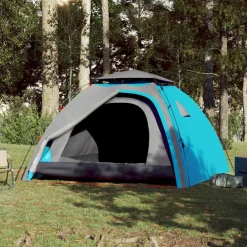 vidaXL Tente de camping à dôme 4 personnes libération rapide