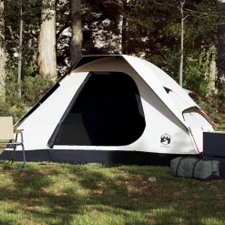 Loisirs De Plein Air-vidaXL Tente de camping à dôme 2 personnes tissu occultant imperméable Blanc