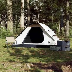 Loisirs De Plein Air-vidaXL Tente de camping à dôme 2 personnes tissu occultant imperméable Blanc