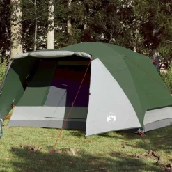 vidaXL Tente de camping avec porche 4 personnes imperméable